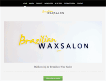 Tablet Screenshot of brazilianwaxsalon.nl